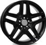 Set 4pz Jantes alliage pour mercedes, 21 pouses  10,0jx21 5x112 et46  66,6 w766 amg nero nero opaco wsp italy