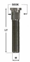 1x goujon alliage et acier   m12x1,5-lfmm ø18 se12,4